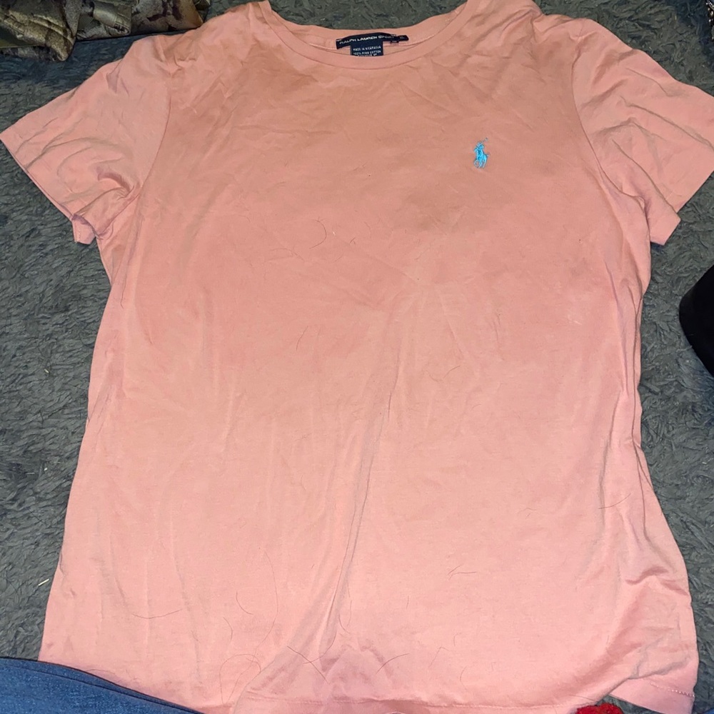 pink polo tee